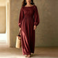 🍂 Women's Striped Elastic Waist Maxi Dress – Effortless Elegance & Everyday Comfort