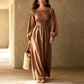 🍂 Women's Striped Elastic Waist Maxi Dress – Effortless Elegance & Everyday Comfort