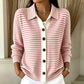 🍂 Women's Striped Knit Cardigan – Cozy Layers & Effortless Autumn Style
