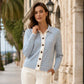 🍂 Women's Striped Knit Cardigan – Cozy Layers & Effortless Autumn Style