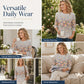 👚🎨Women's Fashion Printed Crew Neck T-Shirt – Easy Style for Everyday Looks