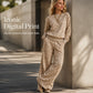 🐆 Women's Leopard Print Sweatshirt & Wide-Leg Pants Set– Bold Style Meets Cozy Comfort