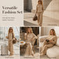 🐆 Women's Leopard Print Sweatshirt & Wide-Leg Pants Set– Bold Style Meets Cozy Comfort