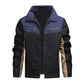 ⏰Last Day Sale 50% Off💃Men's Color Block Stand Collar Jacket