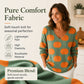🍂 Women’s Printed V-Neck Knit Top – Cozy Comfort Meets Effortless Autumn Style