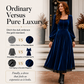 👗 Women's Vintage Square Neck Velvet Dress – Timeless Elegance Meets Luxe Comfort