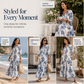 🍂 Women's Floral Print Maxi Dress – Feminine Elegance Meets Effortless Autumn Style