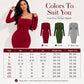 👗 Women's Ribbed Knit Bodycon Dress with Cropped Cardigan – Effortless Elegance for Autumn