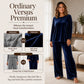 💃 Women's Velvet Long Sleeve Top & Wide-Leg Pants Set