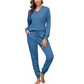 🍂 Women’s Long Sleeve Top & Jogger Lounge Set – Cozy Comfort Meets Effortless Style
