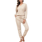 🍂 Women’s Long Sleeve Top & Jogger Lounge Set – Cozy Comfort Meets Effortless Style