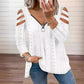 👚 Women's Cold Shoulder Zipper T-Shirt – Edgy Details Meets Effortless Everyday Style