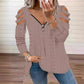 👚 Women's Cold Shoulder Zipper T-Shirt – Edgy Details Meets Effortless Everyday Style