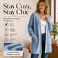 🍂 Women's Ribbed Knit Cardigan – Cozy Texture Meets Effortless Autumn Style