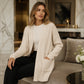 🍂 Women's Ribbed Knit Cardigan – Cozy Texture Meets Effortless Autumn Style