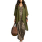 ⌛Limited-Time Offer🛍️Women's Chic Flowy Maxi Dress and Cover-Up Set