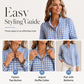 🍂Women's Gingham Ruffle Casual Long Sleeve Shirt– Feminine Charm Meets Effortless Autumn Style