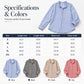 🍂Women's Gingham Ruffle Casual Long Sleeve Shirt– Feminine Charm Meets Effortless Autumn Style