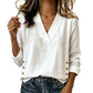 ⭐Women's V-Neck Loose-Fit Casual Top  – Effortless Casual Style for Everyday Wear