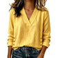 ⭐Women's V-Neck Loose-Fit Casual Top  – Effortless Casual Style for Everyday Wear