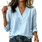 ⭐Women's V-Neck Loose-Fit Casual Top  – Effortless Casual Style for Everyday Wear