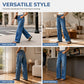 ⌛Limited-Time Offer🛍️Women's Wide-Leg Stretchy Jeans