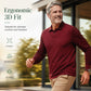 👕Men's False Two-Piece Long Sleeve Top – Smart Casual Two-Piece Look Without The Fuss