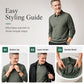 👕Men's False Two-Piece Long Sleeve Top – Smart Casual Two-Piece Look Without The Fuss