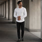 ✨ Men’s Slim-Fit Henley Shirt – Smart Casual Long-Sleeve Top for Effortless Everyday Style