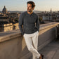✨ Men’s Slim-Fit Henley Shirt – Smart Casual Long-Sleeve Top for Effortless Everyday Style