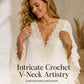 👗 Women’s Summer Lace V-Neck Loose Dress – Relaxed Fit with Elegant Feminine Detail