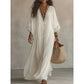 👗 Women’s Summer Lace V-Neck Loose Dress – Relaxed Fit with Elegant Feminine Detail