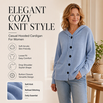 🍂Women's Hooded Knit Cardigan – Cozy Comfort Meets Effortless Autumn Style