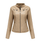 🍂 Women's Slim Fit Faxu Leather Jacket – Sleek Style & Effortless Autumn Edge