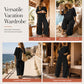 Women's Off-Shoulder Top & Wide-Leg Pants Set