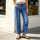 🍂 Women’s Stretch Straight-Leg Jeans – Flattering Comfort for Everyday Autumn Style