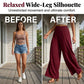 ✨Asymmetrical Hem Top & Wide-Leg Pants Set – Effortless Elegance for Autumn