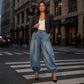 🍂 Women’s Loose Harem Denim Pants – Relaxed Comfort Meets Effortless Autumn Style