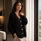 🍂 Women’s V-Neck Oversized Knit Cardigan – Cozy Comfort Meets Effortless Autumn Style