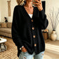 🍂 Women’s V-Neck Oversized Knit Cardigan – Cozy Comfort Meets Effortless Autumn Style