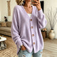 🍂 Women’s V-Neck Oversized Knit Cardigan – Cozy Comfort Meets Effortless Autumn Style