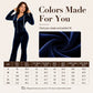 ✨ Women's Velvet Zip-Up Hoodie & Flared Pants Set – Luxe Comfort Meets Effortless Style