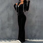 ✨ Women's Velvet Zip-Up Hoodie & Flared Pants Set – Luxe Comfort Meets Effortless Style