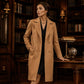 🍂 Women’s Double-Breasted Wool Coat – Timeless Elegance Meets Autumn Warmth