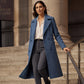 🍂 Women’s Double-Breasted Wool Coat – Timeless Elegance Meets Autumn Warmth