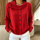 ✨ Women’s Irregular-Collar Knit Cardigan – Unique Details & Effortless Autumn Style
