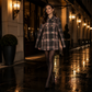 🍂 Women’s Vintage Plaid Cape Coat – Timeless Charm Meets Cozy Autumn Style
