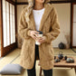 🌸 50% OFF NOW!Hooded Fluffy Fleece Cardigan, Textured Check Pattern Open Front Coat with Pockets