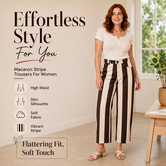 🍂 Women’s Striped Wide-Leg Pants – Relaxed Comfort Meets Effortless Autumn Style
