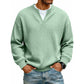 ⌛Limited-Time Offer-Layered Comfort Waffle Tee – Cozy Comfort & Effortless Autumn Style